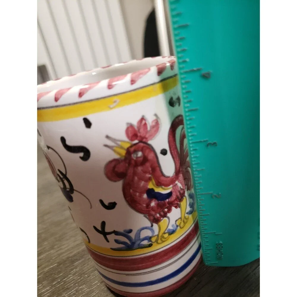 Deruta Italian Pottery, Handpainted Pen Holder 